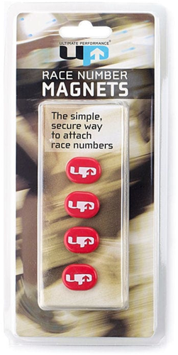 Ultimate Performance race magnets set of 4 red for race number