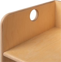 Van Dijk Toys wooden cube chair / high chair Natural - 35x35x35 cm from 1 year (childcare quality)-3