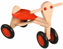 Van Dijk Toys birch wooden balance bike - Orange (Childcare quality)