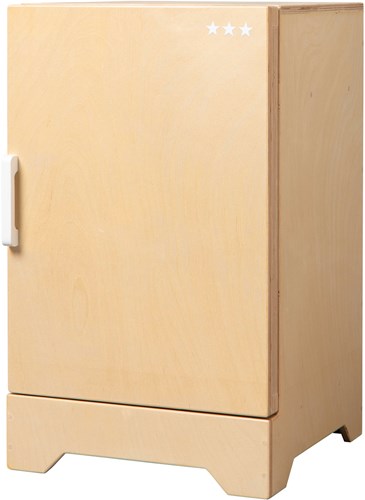 Van Dijk Toys wooden toy refrigerator - Natural with white (Childcare quality)-2