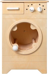 Van Dijk Toys wooden toy washing machine - Natural with white (Childcare quality)