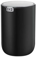 EKO table waste bin plastic 1.5 liters black with stainless steel lid