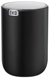 EKO table waste bin plastic 1.5 liters black with stainless steel lid