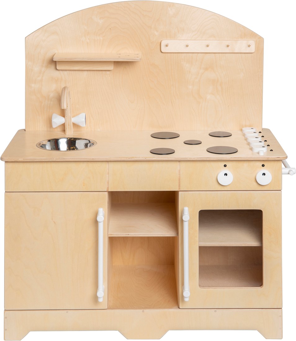 Van Dijk Toys wooden toy kitchen kitchenette XL Natural with