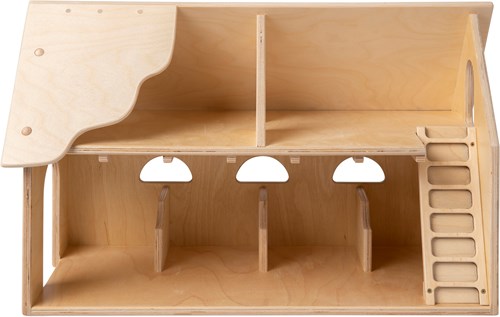Van Dijk Toys Wooden Toy Farm large - Natural (Childcare quality.)