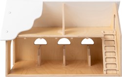 Van Dijk Toys wooden toy farm large - Natural white (Childcare quality)