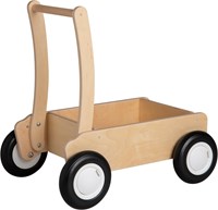 Van Dijk Toys Wooden Walker from 1 year - Natural White (childcare quality)-2