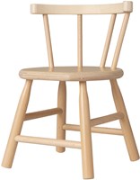 Van Dijk Toys wooden high chair curved backrest - Natural (Childcare quality)-3