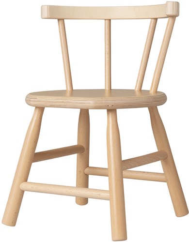 Van Dijk Toys wooden high chair curved backrest - Natural (Childcare quality)-3