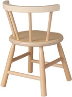 Van Dijk Toys wooden high chair curved backrest - Natural (Childcare quality)-2