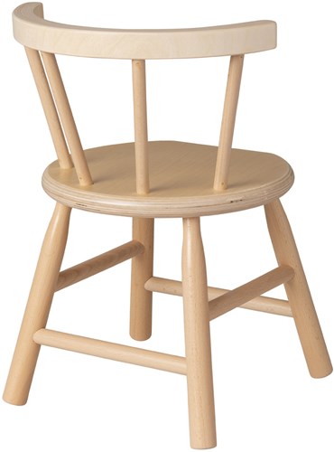 Van Dijk Toys wooden high chair curved backrest - Natural (Childcare quality)-2