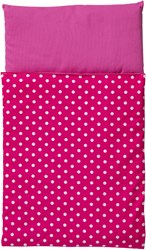 Van Dijk Toys Duvet - Pink with white dots