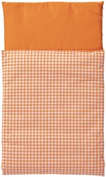 Van Dijk Toys Duvet - Orange and white checked