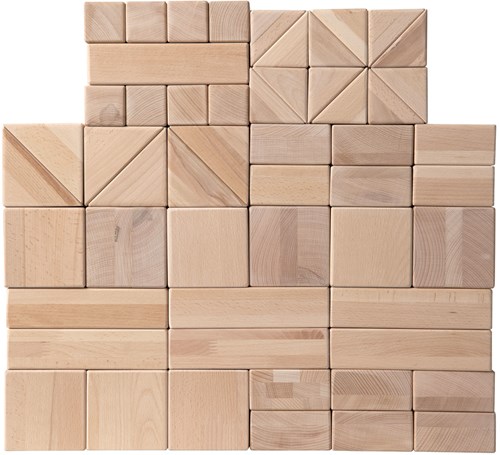 Van Dijk Toys The Hague block set / wooden blocks set 10cm (Childcare quality)-2