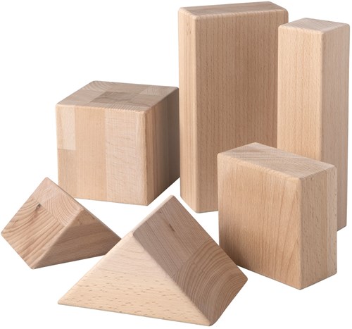 Van Dijk Toys The Hague block set / wooden blocks set 10cm (Childcare quality)-3