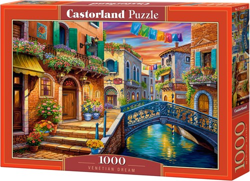 Castorland jigsaw puzzle Venetian Dream - 1000 pieces of fun-2