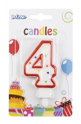 Boland Verjaardagskaarsje cijfer 4