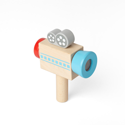 BigJigs wooden toy video camera - educational role play toy
