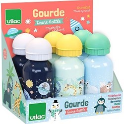 Vilac water bottle set - aluminium kids water bottles 3+ years