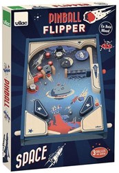 Vilac pinball machine wood space theme kids game vintage design