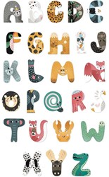 Vilac wooden letter F Michelle Carlslund nursery decoration