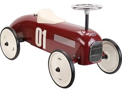 Vilac ride-on vintage bordeaux - metal ride-on car for children