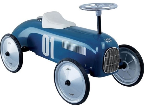 Vilac ride-on vintage petrol blue metal tricycle for children