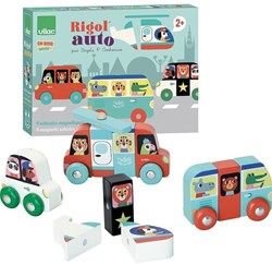 Vilac magnetic wooden cars set Ingela P. Arrhenius toy