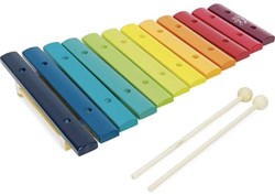 Vilac wooden xylophone rainbow musical toy for children