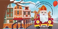 Lantaarn board book Santa finger puppet squeaky book for children-3