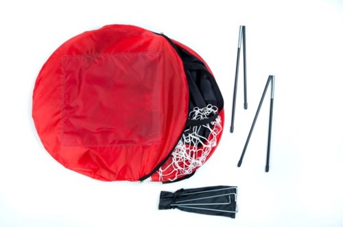 Angel Sports football goal pop-up target red black 122x80x60 cm-2