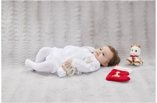 Vulli Christmas gift set baby with Sophie the giraffe and cuddly toy
