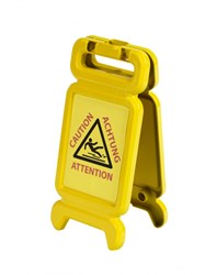 Klein toy warning sign wet floor yellow - pretend household play