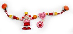 Hess stroller chain princess wooden baby toy pink
