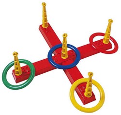 Androni Giocattoli throwing game cross shape - ring toss game plastic