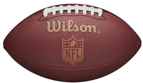 Wilson American Football junior set with pump and tee - NFL Ignition