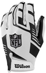 Wilson NFL gloves American Football - White/Black - One Size - Stretch Fit