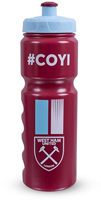 Team Merchandise 750ml plastic bottle West Ham United sports water bottle