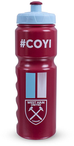 Team Merchandise 750ml plastic bottle West Ham United sports water bottle