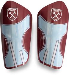 Team Merchandise football shin guards West Ham junior blue