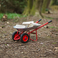 BigJigs kids wheelbarrow - metal outdoor garden toy-2