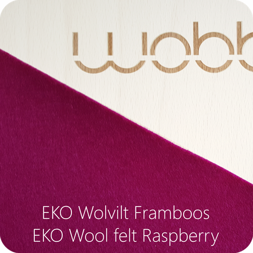 Wobbel Original linen-whitewash felt raspberry-3