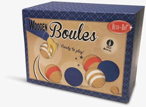 Retr-Oh Wooden Jeu de boules outdoor game set for children