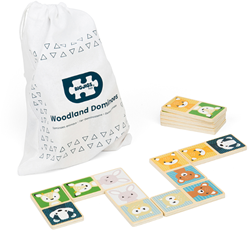 BigJigs wooden animal domino game - FSC woodland educational toy
