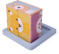 Bigjigs Woodland Cube Puzzle FSC 100%-2