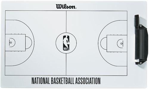 Wilson basketball coach board - dry erase - NBA coach board with clip