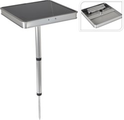 Redcliffs camping table grey 26x26x43cm aluminium outdoor