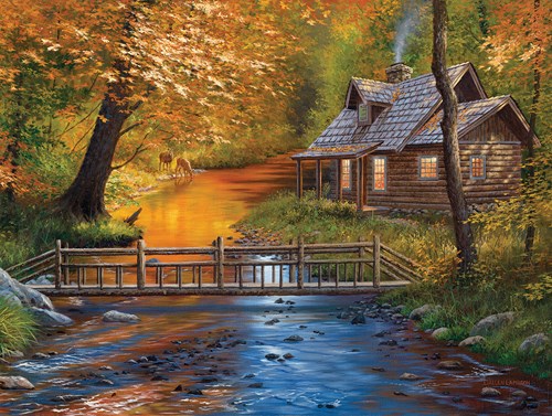 SunsOut puzzle XXL pieces - Creekside Neighbors - 500 pieces