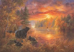 SunsOut puzzle XXL pieces - Fishing Camp - 500 pieces jigsaw