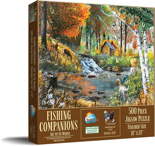 SunsOut puzzle XXL pieces - Fishing Companions - 500 pieces-2